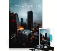 Jigsaw Puzzle 1000 Piece Los Angeles Tight Fit Play Focus Training Fun Chill Play Time Xmas Leisure Gift (50x75cm)