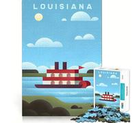 Jigsaw Puzzle 1000 Piece Louisiana Flawless Fit Art Thinking Skill Game Rest Time Play Christmas Art Gift (38x52cm)