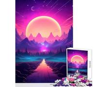 Jigsaw Puzzle 1000 Piece Lush Synthwave Retreat Puzzle For Teenagers Improve Memory Difficult And Challenge Challenging Family Fun Game (38x52cm)