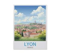 Jigsaw Puzzle 1000 Piece,Lyon France,Classic Puzzle DIY Kit Paper Toy Unique Gift Home Decor(50x70cm)-GM96