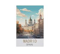 Jigsaw Puzzle 1000 Piece,Madrid Spain,Adult Puzzle DIY Kit Paper Puzzle Modern Home Decor Unique Gift(38x26cm)-FU46