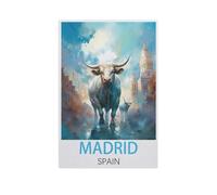 Jigsaw Puzzle 1000 Piece,Madrid Spain,Classic Puzzle Adult Puzzle DIY Kit Wood Toy Unique Gift Modern Home Decor(75x50cm)-FO18