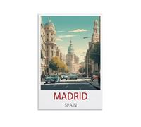 Jigsaw Puzzle 1000 Piece Madrid Spain Puzzle 1000 Pieces Wood Puzzle Adult Children'S Educational Toy Family Decompression Game 50x70cm