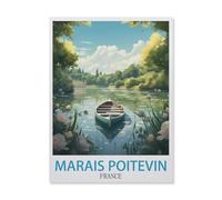 Jigsaw Puzzle 1000 Piece，Marais Poitevin France，Adult Puzzle DIY Kit Wood Puzzle Modern Home Decor Unique Gift（75x50cm）-GL86