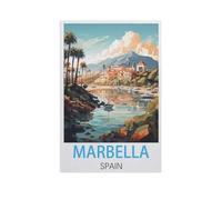Jigsaw Puzzle 1000 Piece,Marbella Spain,Classic Puzzle Adult Puzzle DIY Kit Wood Toy Unique Gift Modern Home Decor(75x50cm)-FR58