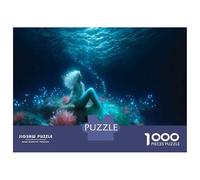 Jigsaw Puzzle 1000 Piece Mermaid Fantasy Underwater Puzzles for Adults Family Game Improve Memory Deal As Gifts for The Whole Family 38x26cm/1000pcs