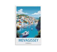 Jigsaw Puzzle 1000 Piece，Mevagissey Cornwall Jigsaws Puzzles 1000 Pieces Teens Kids Jigsaw Entertainment Toys Brain Challenge Puzzle 70x50cm