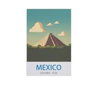 Jigsaw Puzzle 1000 Piece,Mexico Chichen Itza,Adult Puzzle DIY Kit Paper Puzzle Modern Home Decor Unique Gift(38x26cm)-GE86