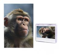 Jigsaw Puzzle 1000 Piece Monkey Puzzles for Adults Custom Puzzles from Photos Personalized Picture Wooden Puzzle Gifts for Family Wedding Birthdays Anniversaries