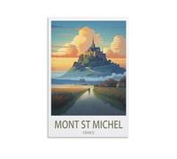 Jigsaw Puzzle 1000 Piece，Mont St Michel Frances Classic Puzzle Kids Puzzle Challenging And Difficult Puzzles for Adults And Teens 52x38cm