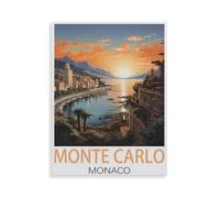 Jigsaw Puzzle 1000 Piece，Monte Carlo Monaco，Wooden Jigsaw Puzzle for Kids Adult, Puzzle Game Toys Gift for Wall Decoration（75x50cm）-HZ34