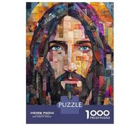 Jigsaw Puzzle 1000 Piece Mosaic Jesus Portrait Puzzles for Adults Relax Games Stress Reliever Deal As Gifts for The Whole Family 38x26cm/1000pcs