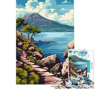 Jigsaw Puzzle 1000 Piece Mount Vesuvius Italy for Educational Game Challenge Toy for Educational Game But Fun And Humorous Great Gifts for Games (Size 75x50cm)