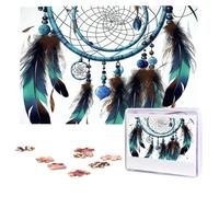 Jigsaw Puzzle 1000 Piece Native American Dream Catcher Puzzles for Adults Custom Puzzles from Photos Personalized Picture Wooden Puzzle Gifts for Family Wedding Birthdays Anniversaries