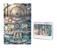 Jigsaw Puzzle 1000 Piece Native American Dream Catcher Puzzles for Adults Custom Puzzles from Photos Personalized Picture Wooden Puzzle Gifts for Family Wedding Birthdays Anniversaries