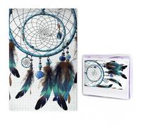 Jigsaw Puzzle 1000 Piece Native American Dream Catcher Puzzles for Adults Custom Puzzles from Photos Personalized Picture Wooden Puzzle Gifts for Family Wedding Birthdays Anniversaries