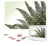 Jigsaw Puzzle 1000 Piece natural plant silhouette fern leaf Puzzles for Adults Custom Puzzles from Photos Personalized Picture Wooden Puzzle Gifts for Family Wedding Birthdays Anniversaries