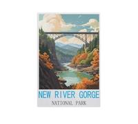 Jigsaw Puzzle 1000 Piece,New River Gorge National Park,Classic Puzzle Adult Puzzle DIY Kit Paper Toy Unique Gift Modern Home Decor(38x26cm)-AM82