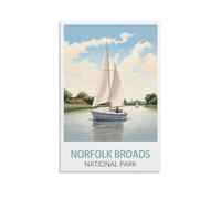 Jigsaw Puzzle 1000 Piece，Norfolk Broads National Park Posters Jigsaw Puzzles for Adults 1000 Piece, Classic Puzzle Teens Boys Girls Puzzles 52x38cm