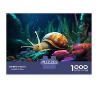 Jigsaw Puzzle 1000 Piece Ocean Snail Decorative Art Print Puzzles for Adults Brain Teaser Game But Fun And Humorous Deal As Gifts for The Whole Family 70x50cm/1000pcs