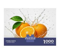 Jigsaw Puzzle 1000 Piece Oranges with Water Splash Puzzles for Adults Relax Games Stress Reliever Deal As Gifts for The Whole Family 38x26cm/1000pcs