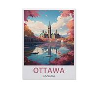Jigsaw Puzzle 1000 Piece，Ottawa Canada，Classic Puzzle Adult Puzzle DIY Kit Paper Toy Unique Gift Modern Home Decor（38x52cm）-EV59