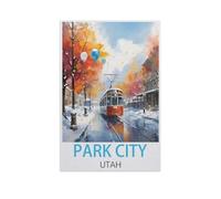 Jigsaw Puzzle 1000 Piece,Park City Utah,Adult Puzzle DIY Kit Wood Puzzle Modern Home Decor Unique Gift(75x50cm)-FT66