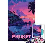 Jigsaw Puzzle 1000 Piece Phuket Aesthetic City Help The Brain Exercise Home Decoration Family Game for 14+ Puzzle Game Offered (50x75cm)