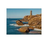 Jigsaw Puzzle 1000 Piece，Pink Granite Coast, a Unique Coastal Region of Brittany，Classic Puzzle DIY Kit wooden Toy Unique Gift Home Decor（75x50cm）-AY57