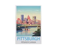 Jigsaw Puzzle 1000 Piece，Pittsburgh Pennsylvania，Paper Jigsaw Puzzle for Kids Adult, Puzzle Game Toys Gift for Wall Decoration（38x26cm）-FR11