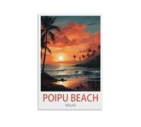 Jigsaw Puzzle 1000 Piece，Poipu Beach Kauai Jigsaw Puzzles for Adults 1000 Piece, Classic Puzzle Teens Boys Girls Puzzles 38x26cm