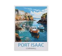 Jigsaw Puzzle 1000 Piece,Port Isaac Cornwall,Classic Puzzle Adult Puzzle DIY Kit paper Toy Unique Gift Modern Home Decor(38x26cm)-BA17
