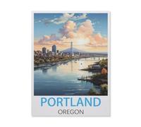 Jigsaw Puzzle 1000 Piece,Portland Oregon,Classic Puzzle Adult Puzzle DIY Kit Paper Toy Unique Gift Modern Home Decor-FM97-26x38cm