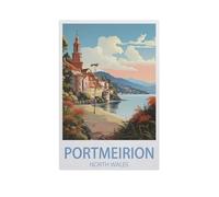 Jigsaw Puzzle 1000 Piece,Portmeirion North Wales,Classic Puzzle DIY Kit Paper Toy Unique Gift Home Decor(38x26cm)-AN20