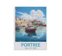 Jigsaw Puzzle 1000 Piece，Portree, Isle of Skye, Scotland，Adult Puzzle DIY Kit Paper Puzzle Modern Home Decor Unique Gift（38x26cm）-GR6