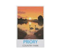 Jigsaw Puzzle 1000 Piece,Priory Country Park,Classic Puzzle DIY Kit Paper Toy Unique Gift Home Decor(38x26cm)-AL20