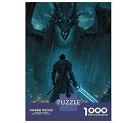 Jigsaw Puzzle 1000 Piece Rainfall Reckoning Blade Against The Beast Puzzles for Adults Relax Games Stress Reliever Deal As Gifts for The Whole Family 70x50cm/1000pcs
