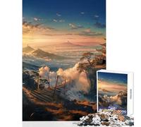 Jigsaw Puzzle 1000 Piece Realm Above The Clouds Anti-Stress Toys Great Gift for Games for Educational Game Artists Collection, Fine Art Size 50x75cm