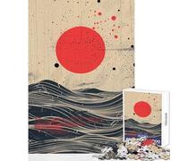 Jigsaw Puzzle 1000 Piece Red Dot Ocean Family Games Staycation Kill Time Toy Wall Decor Unique Birthday And Xmas Gifts (50x75cm)