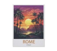 Jigsaw Puzzle 1000 Piece，Rome Italy，Classic Puzzle DIY Kit Paper Toy Unique Gift Home Decor（38x52cm）-ET57