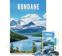 Jigsaw Puzzle 1000 Piece Rondane National Park Flawless Fit Art Thinking Skill Game Rest Time Play Christmas Art Gift (38x52cm)