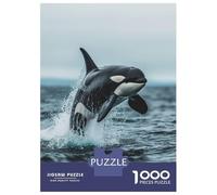 Jigsaw Puzzle 1000 Piece Royal Orca Whale Killer Puzzles for Adults Relax Games Stress Reliever Deal As Gifts for The Whole Family 70x50cm/1000pcs