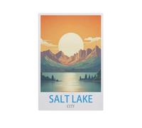 Jigsaw Puzzle 1000 Piece，Salt Lake City，Adult Puzzle DIY Kit Paper Puzzle Modern Home Decor Unique Gift（38x26cm）-AI10