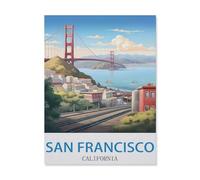Jigsaw Puzzle 1000 Piece,San Francisco California,Classic Puzzle DIY Kit Paper Toy Unique Gift Home Decor(38x26cm)-EF5