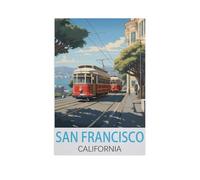 Jigsaw Puzzle 1000 Piece,San Francisco California,Classic Puzzle DIY Kit Paper Toy Unique Gift Home Decor(38x26cm)-FT56