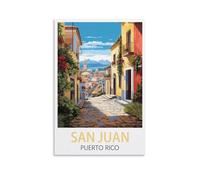 Jigsaw Puzzle 1000 Piece,San Juan Puerto Rico Streets,Jigsaw Puzzle 1000 Pieces Adults Family Games For Adults Fun For Kids Decompression Toy 52x38cm
