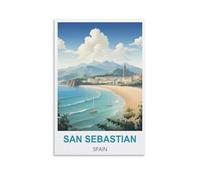 Jigsaw Puzzle 1000 Piece San Sebastian Spains，Jigsaw Puzzles for Adults Educational Game Challenge Toy 1000 Pieces Puzzle for Adult Kids 70x50cm