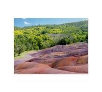 Jigsaw Puzzle 1000 Piece，Seven Colored Earth - Mauritius，Paper Jigsaw Puzzle for Kids Adult, Puzzle Game Toys Gift for Wall Decoration（38x26cm）-AS55