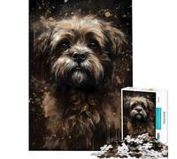 Jigsaw Puzzle 1000 Piece Shih Tzu Dog Delightful Help The Brain Exercise Home Decoration Family Game for 14+ Puzzle Game Offered (50x75cm)