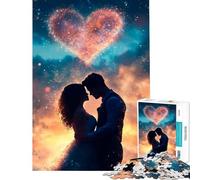 Jigsaw Puzzle 1000 Piece Silhouette Couple Love for Educational Game Learning Educational Toys Gifts For Birthdays Home Decoration (Size 38x26cm)